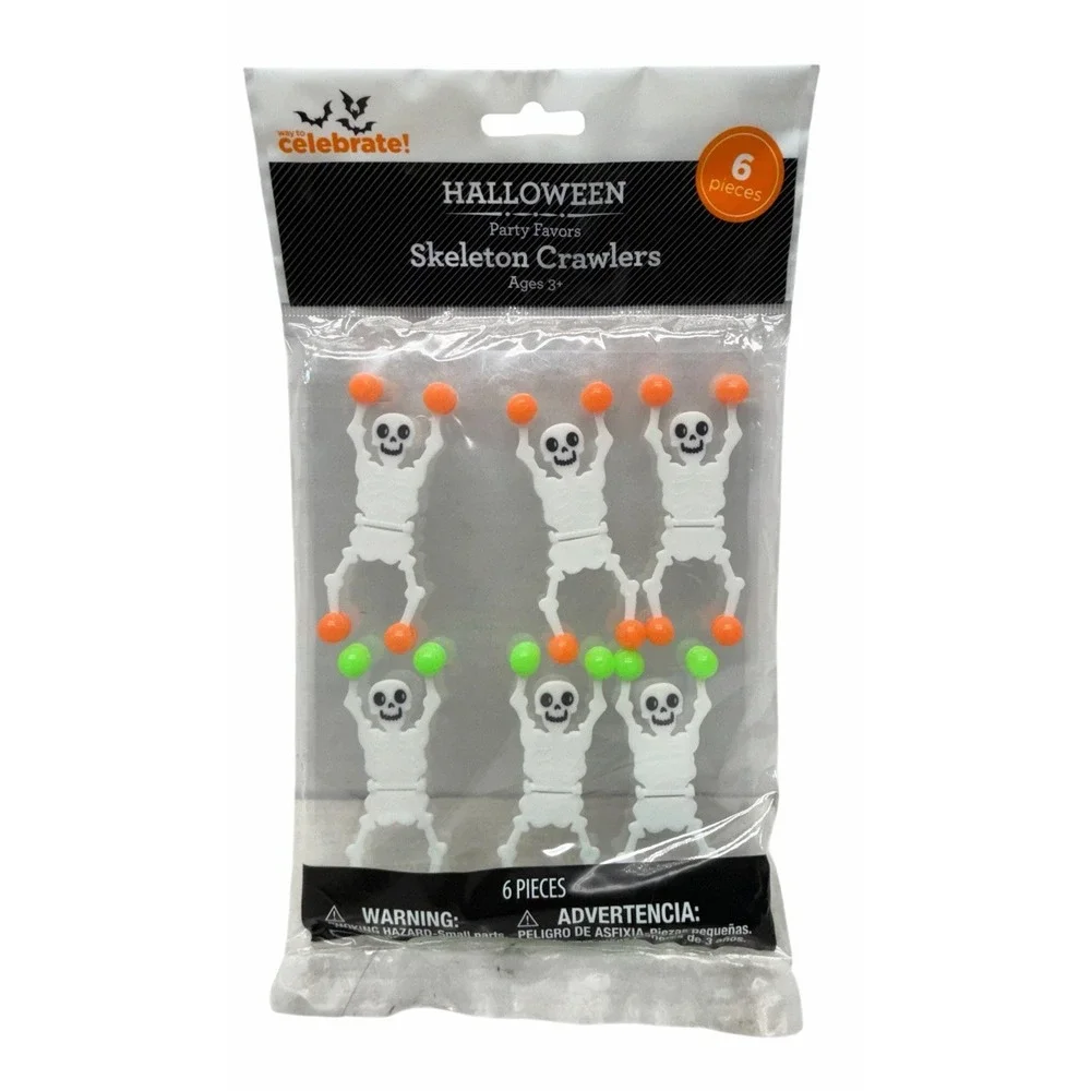 Halloween Skeleton Crawlers Sticky Wall Climber Party Favors 6  Way To Celebrate